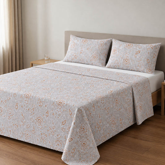 Paisley Printed Bed Sheet Set