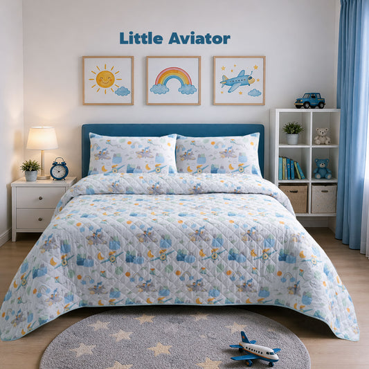 Little Aviators Bedspread Set